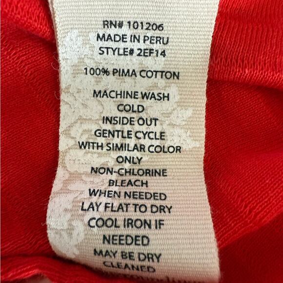 Soft Surrounding Red Auana Tank Dress Pima Cotton Size Medium - Picture 6 of 7